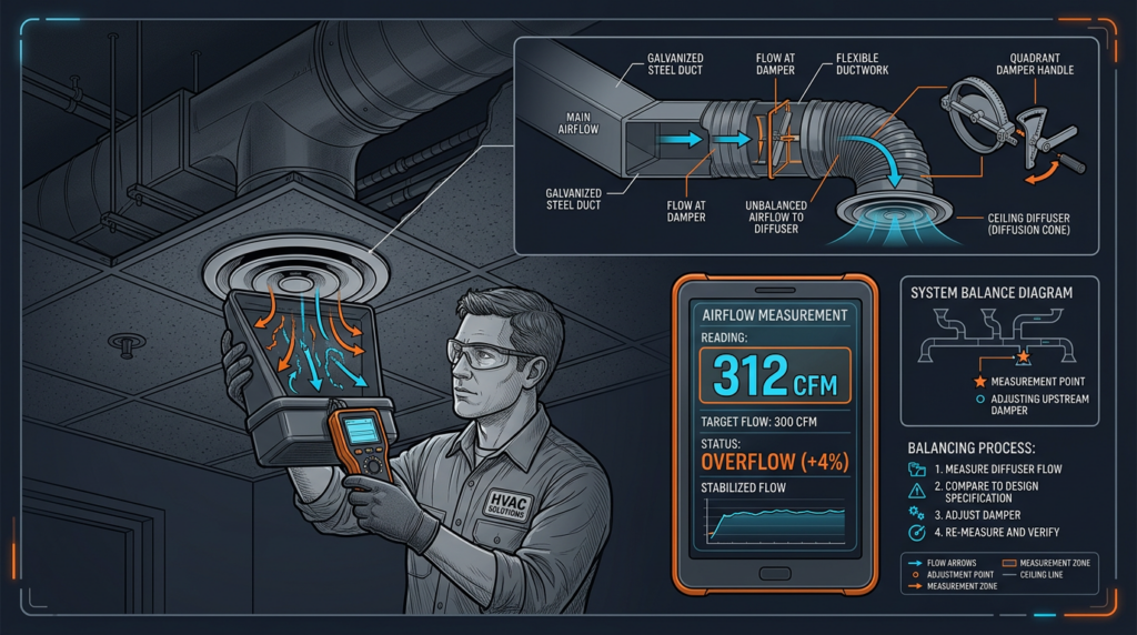 Diagram: Air Balancing: Measuring and Adjusting HVAC Airflow