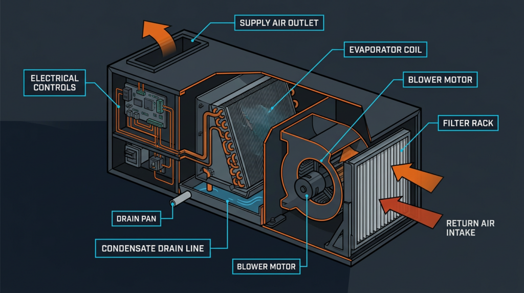 Diagram: Air Handlers: Components, Types, and Selection