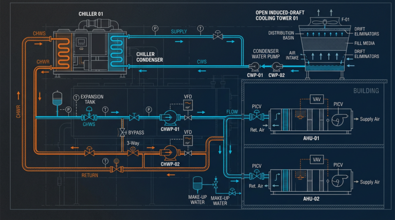 Diagram: Chilled Water Systems: Commercial HVAC Fundamentals