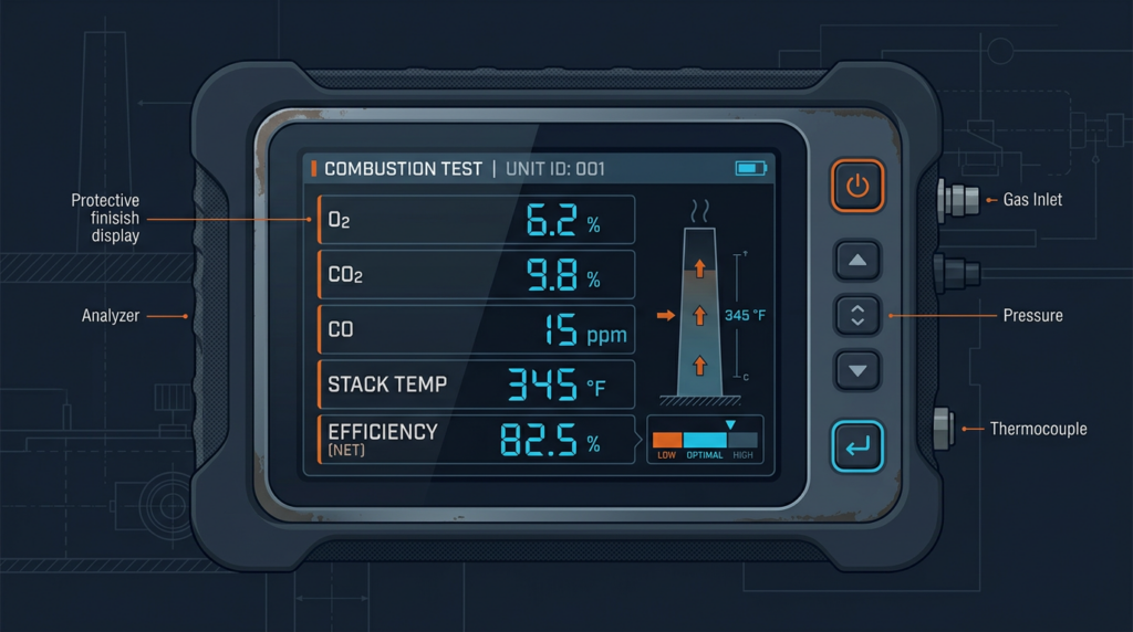 Diagram: Combustion Analysis: Testing Gas Appliance Efficiency