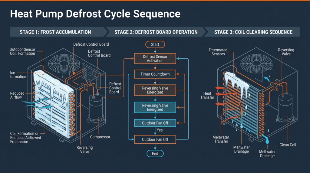 Diagram: Heat Pump Defrost Cycle: How It Works and When It Fails
