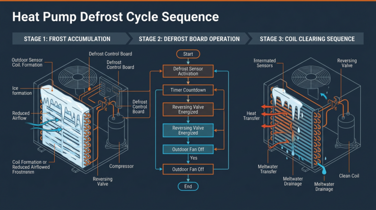 Diagram: Heat Pump Defrost Cycle: How It Works and When It Fails