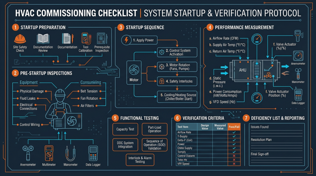 Diagram: HVAC Commissioning: Startup and Verification Procedures