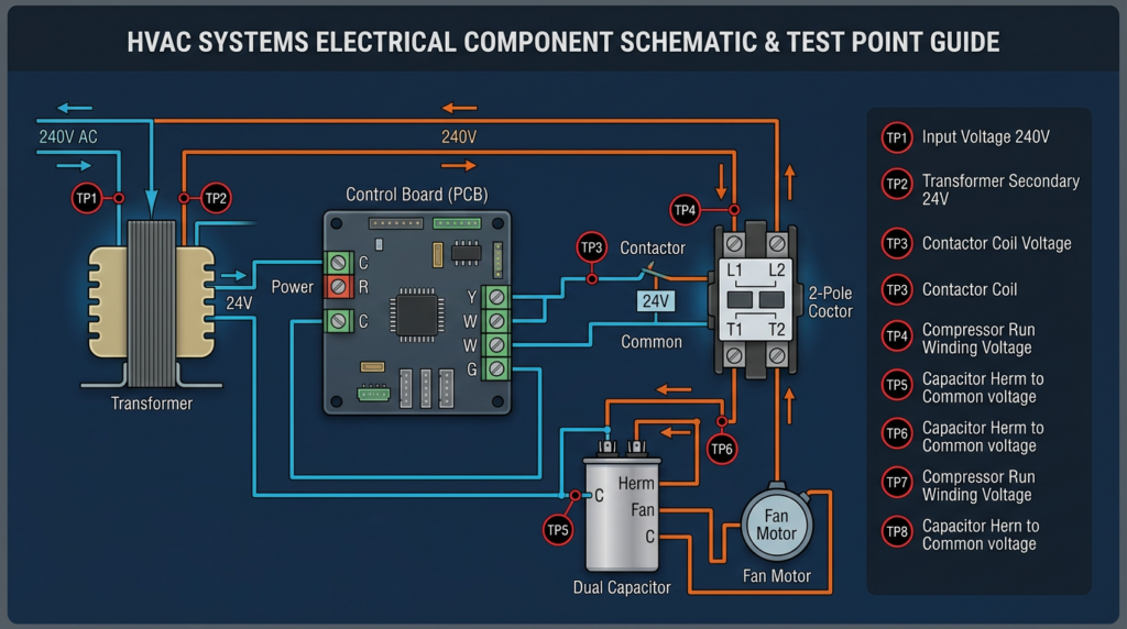 Diagram: HVAC Electrical Troubleshooting: Capacitors, Contactors, Boards