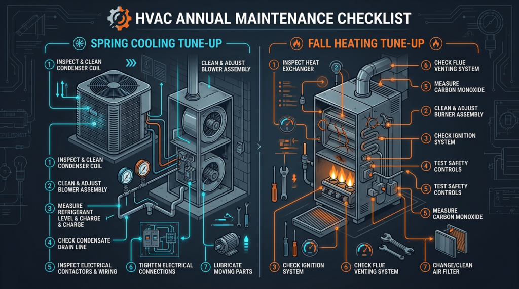 Diagram: HVAC Preventive Maintenance: The Complete Annual Checklist