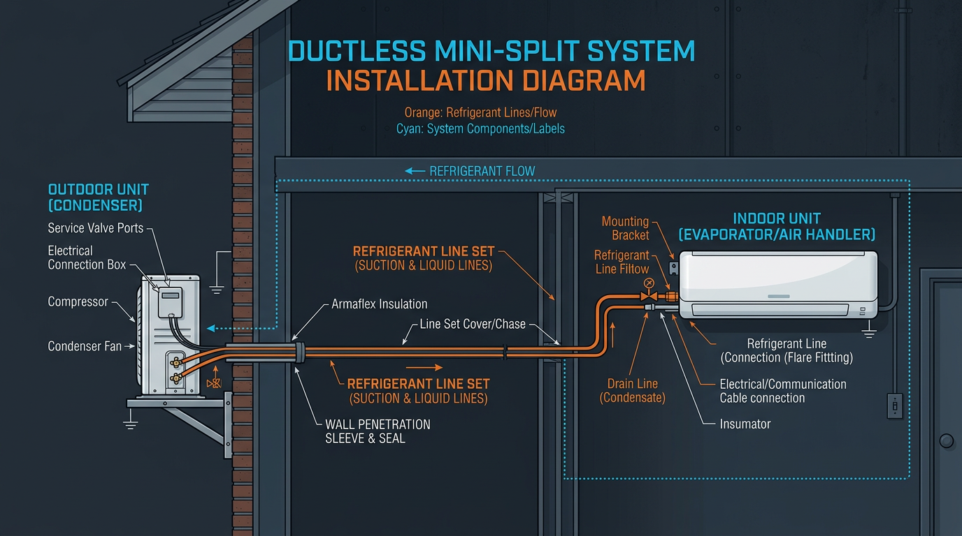 Mini Split Routing Mini-Split Systems: Installation, Sizing, and Troubleshooting - HVAC.best