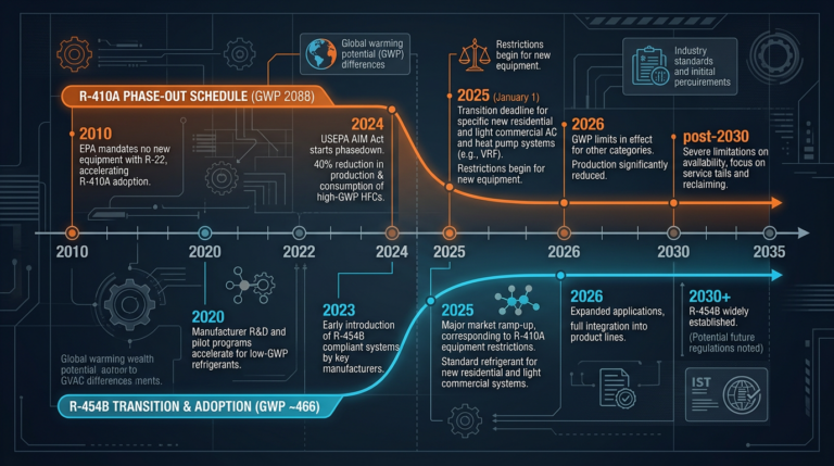 Diagram: R-410A Phase-Out: What HVAC Contractors Need to Know