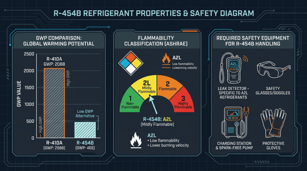 Diagram: R-454B Refrigerant: Properties, Safety, and Transition Guide