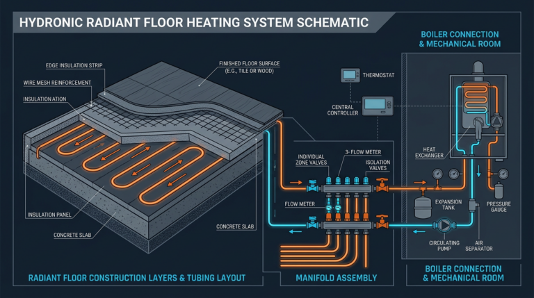 Diagram: Radiant Floor Heating: Types, Installation, and Controls