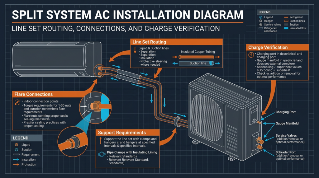 Diagram: Split System Air Conditioning: Installation Best Practices
