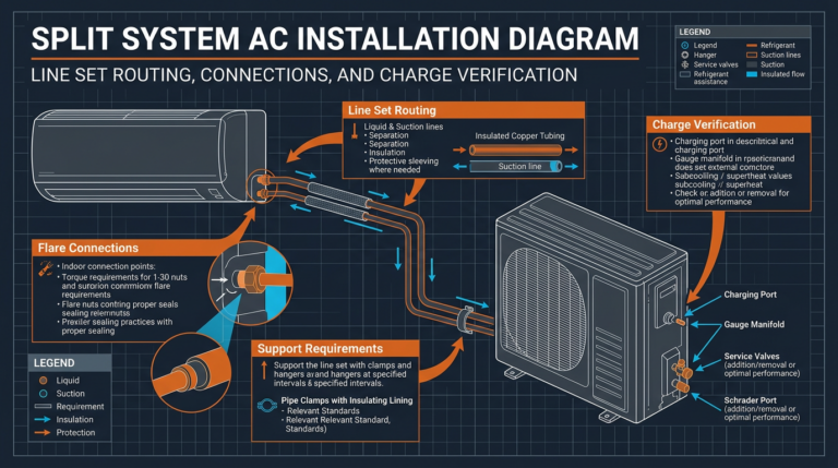Diagram: Split System Air Conditioning: Installation Best Practices