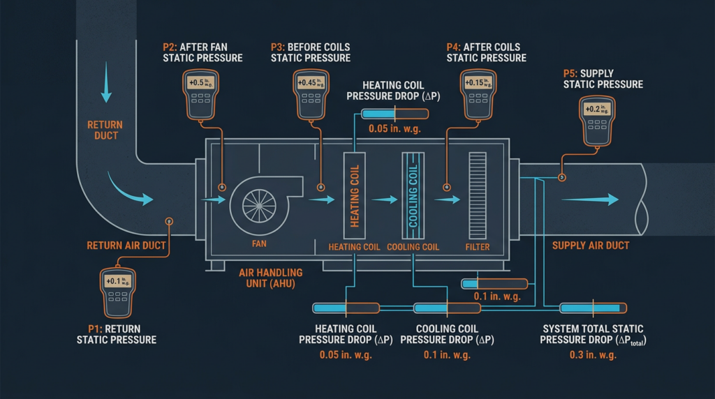 Diagram: Static Pressure in HVAC: Diagnosis and Solutions