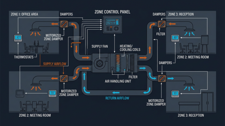 Diagram: Zoning Systems: How Multi-Zone HVAC Works
