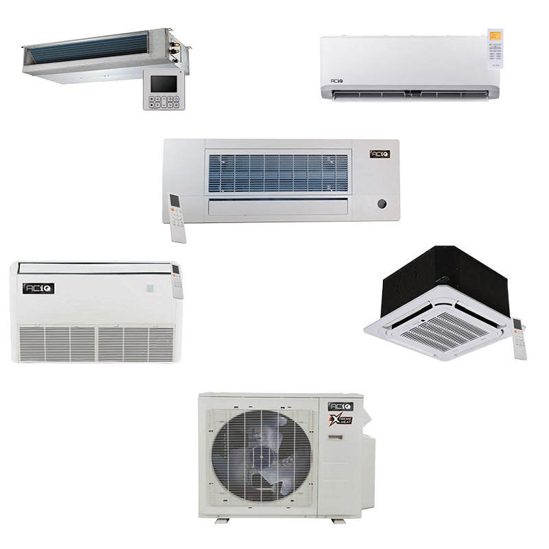 ACiQ 36000 BTU 4 Zone / Room Mini Split Heat Pump AC System | Heats Down To -22°F & Beyond | Choose Your Indoor Units | R454B