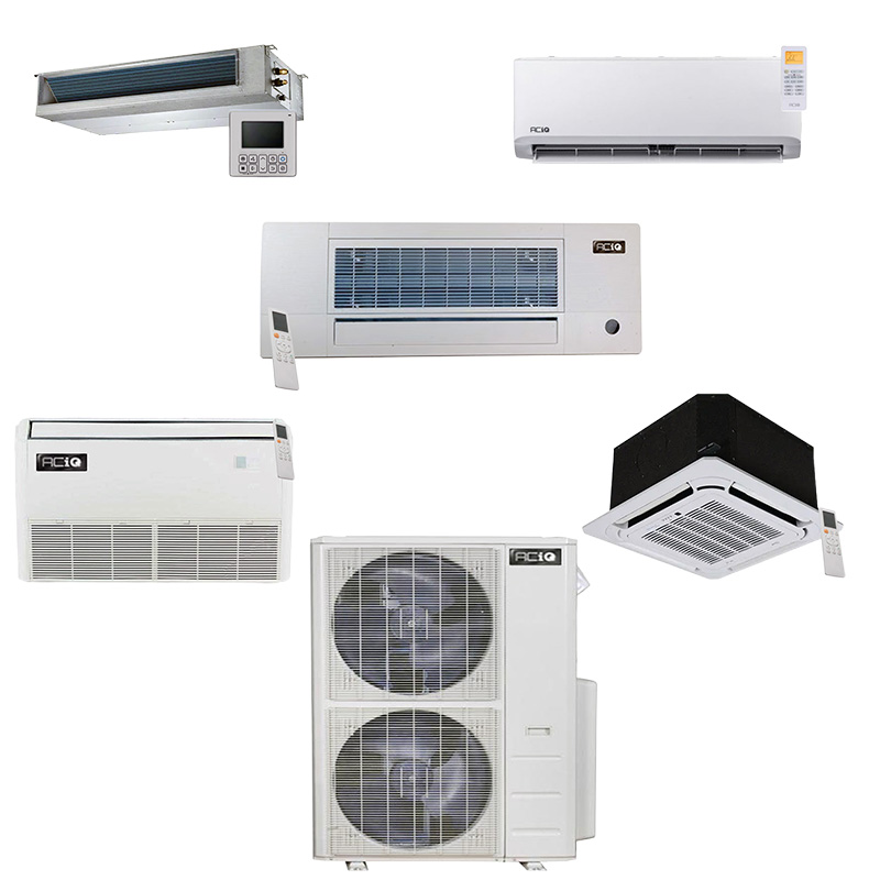ACiQ 55000 BTU 4 Zone / Room Mini Split Heat Pump AC System | Heats Down To -13°F & Beyond | Choose Your Indoor Units | R454B