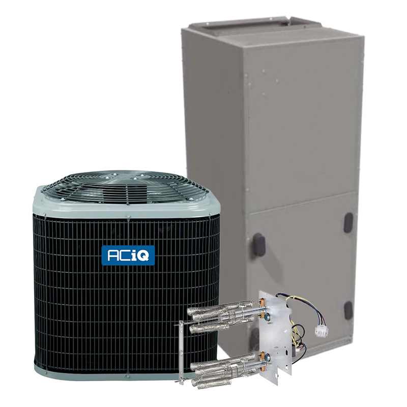 ACiQ 2.5 Ton Air Conditioning With Electric Heat System | 15 SEER2 AC | 17.5" Wide Multi-Positional Air Handler | R454B