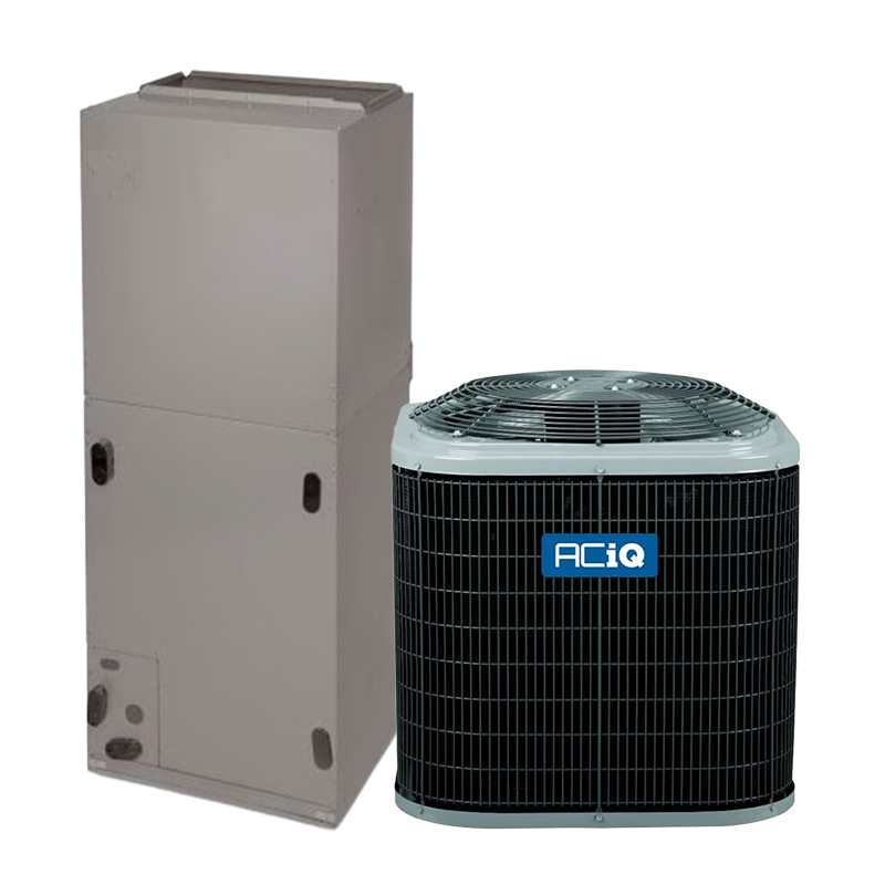 ACiQ 2 Ton Cooling Only Air Conditioning System | 15 SEER2 AC | 17.5" Wide Variable Speed Multi-Positional  Air Handler | R454B