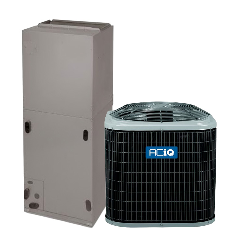 ACiQ 2 Ton Cooling Only Air Conditioning System | 16 SEER2 AC | 17.5" Wide Variable Speed Multi-Positional Air Handler | R454B