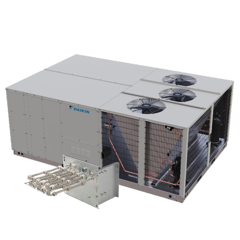 Daikin 25 Ton Commercial Package Unit AC With Electric Heat - 13.2 IEER, 208-230/3/60, Two Stage, R32