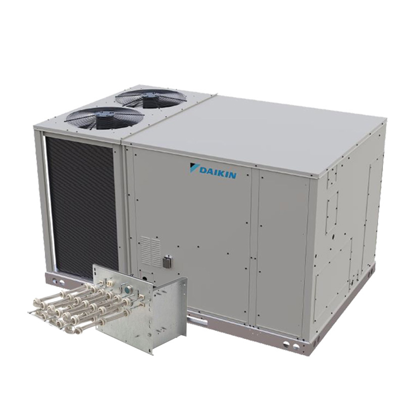 Daikin 10 Ton Commercial Package Unit AC With Electric Heat - 15.2 IEER, 208-230/3/60, Two Stage, R32