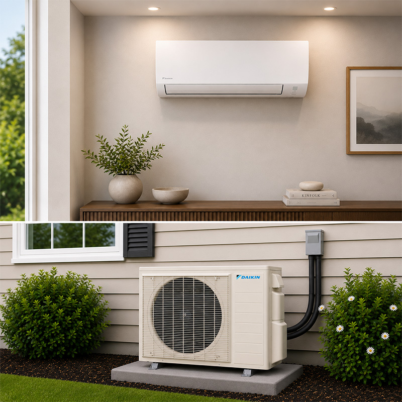 Daikin POLARA 30,000 BTU Single-Zone Wall Mount Ductless Mini-Split Cooling Only System - 19 SEER2, R32