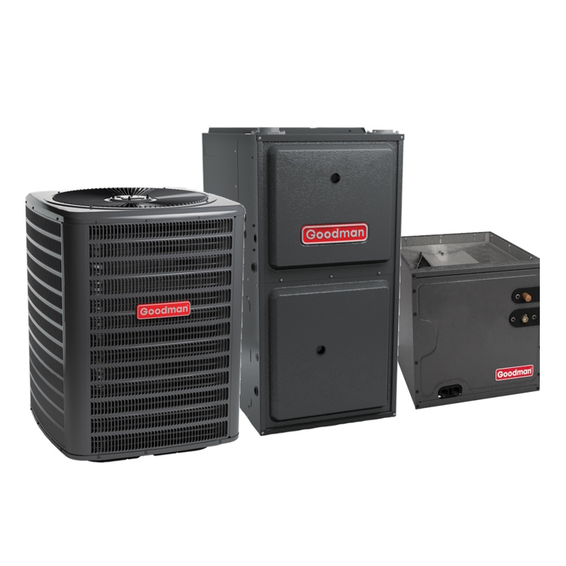 Goodman 3 Ton 17.2 SEER2 80000 BTU 96% Two Stage Variable Speed Gas Hybrid Heat Pump Dual System Upflow