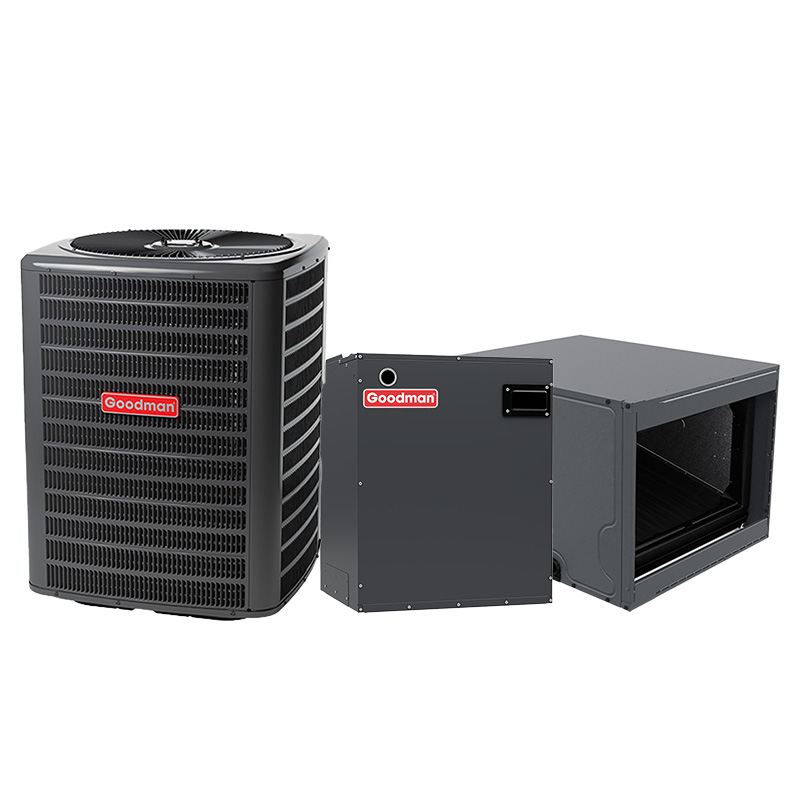 Goodman AC & Air Handler | 2 Ton 18.5 SEER2 2 Stage AC Horizontal | R32