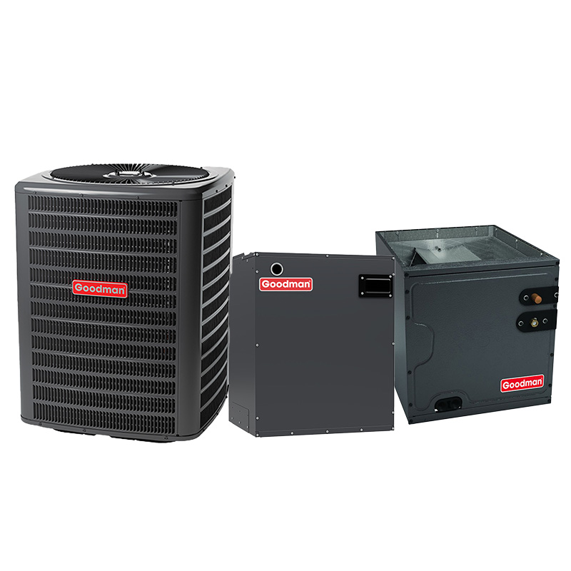 Goodman AC & Air Handler | 3 Ton 18 SEER2 2 Stage AC Upflow | R32