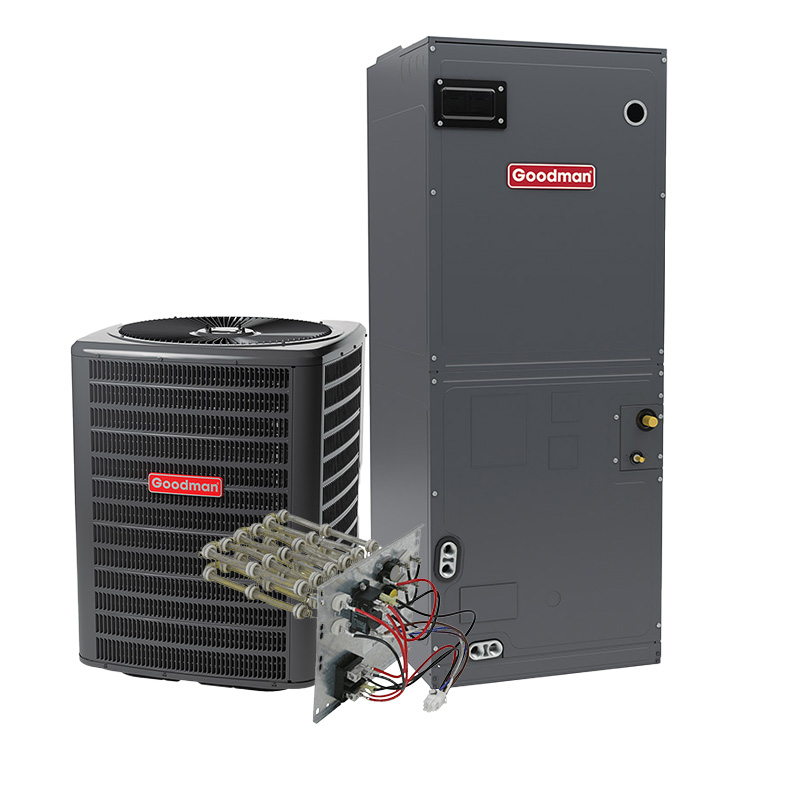 Goodman 3 Ton 14.3 SEER2 R32 Air Conditioner Split System With Electric Heat