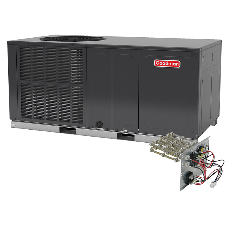 Goodman 3 Ton Heat Pump Package Unit - 15.2 SEER2, Horizontal Discharge, R32