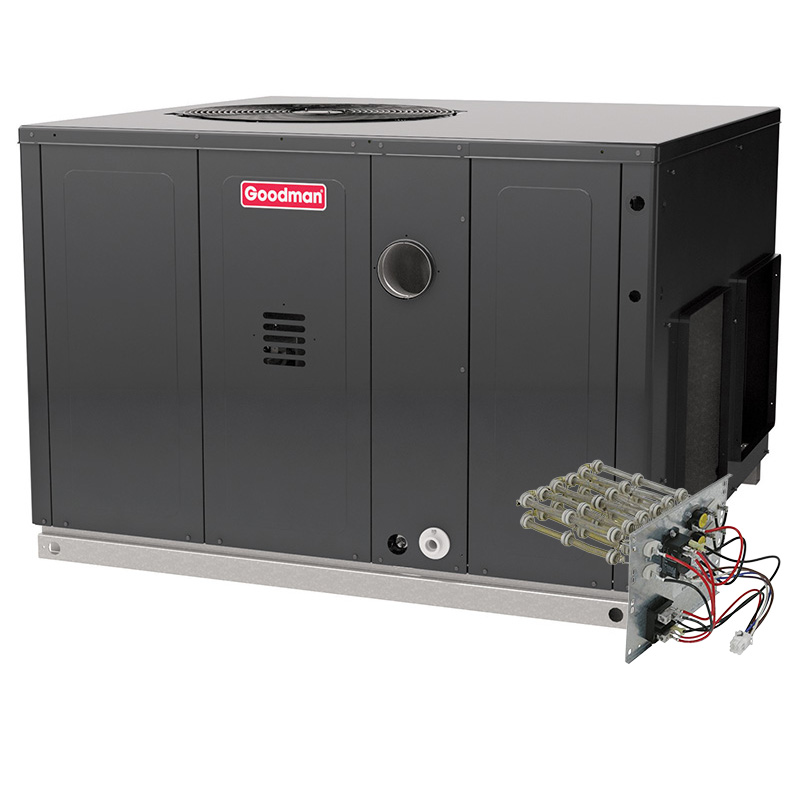 Goodman 3 Ton Package Unit Heat Pump & AC | 13.4 SEER2 Multi-Positional | R32