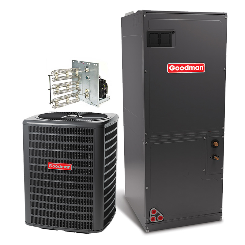 Goodman 2.5 Ton 13.8 SEER2 R32 Air Conditioner System With Electric Heat