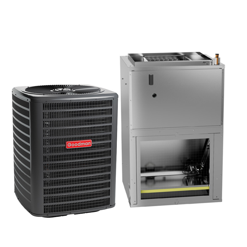 Goodman 2.5 Ton 15.2 SEER2 R32 Air Conditioner Split System With 8kW Heater Built-In Wall-Mounted Air Handler