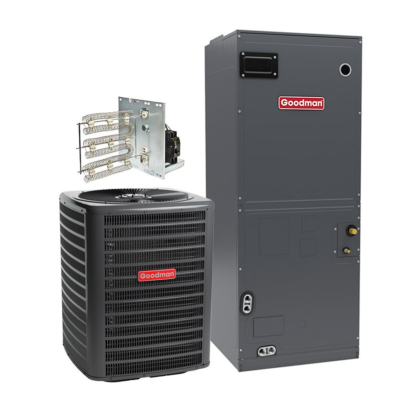 Goodman 3 Ton 14.5 SEER2 R32 Air Conditioner Split System With Electric Heat