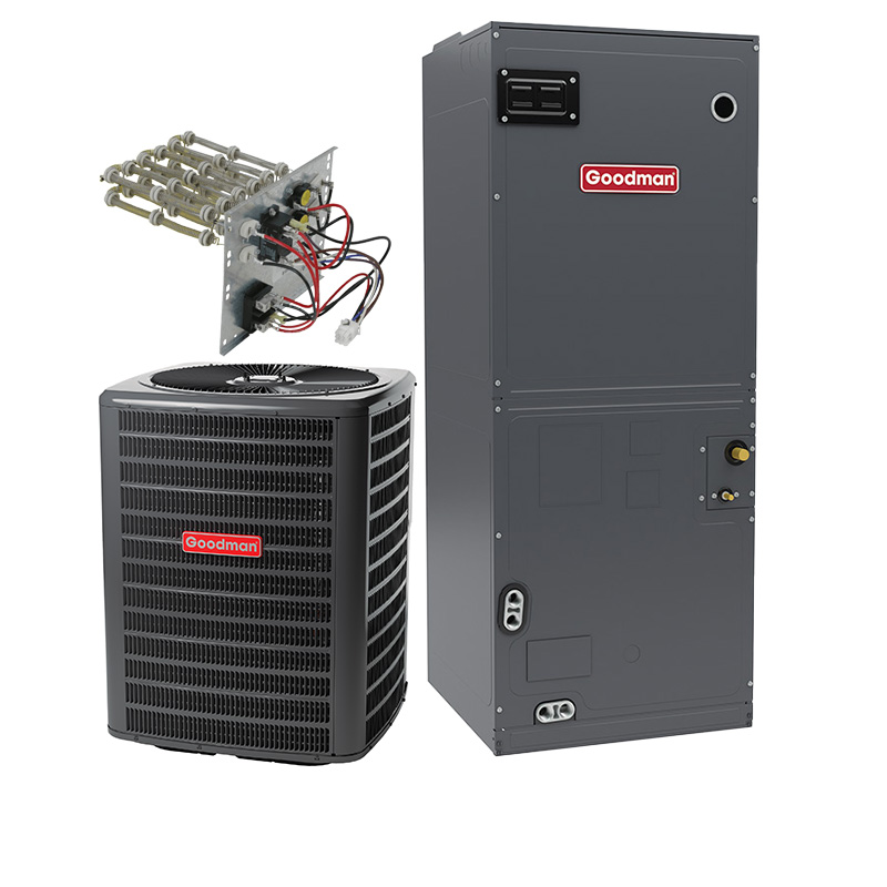Goodman 3 Ton 17.2 SEER2 R32 Two Stage Cooling Only System With Electric Heat
