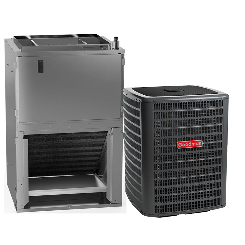 Goodman 1.5 Ton 14.3 SEER2 Heat Pump Split System with 5kW Heater Built In Wall Mount