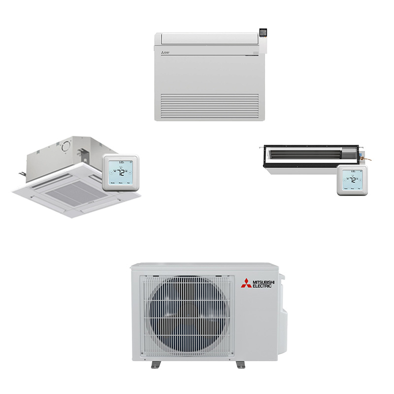 Mitsubishi 15000 BTU Single Zone Mini Split Heat Pump AC System | Up To 20.9 SEER2 |  Choose Your Indoor Unit | R454B