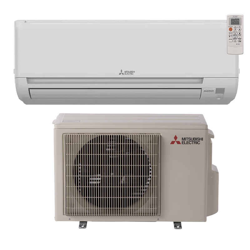 Mitsubishi 9000 BTU Mini Split Heat Pump AC Wall Mount Indoor Unit System | 20 SEER2 Single Zone 115V | R454B