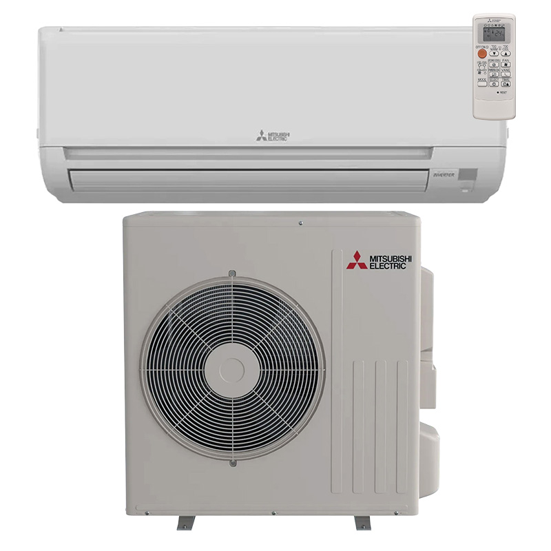 Mitsubishi 18000 BTU Mini Split Heat Pump AC Wall Mount Indoor Unit System | 20 SEER2 Single Zone | HX Series | R454B