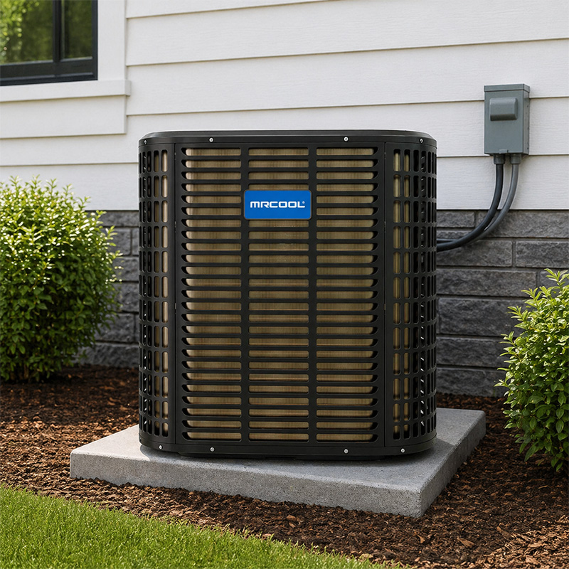 MrCool TruInverter 5 Ton Central Heat Pump Condenser - 17 SEER2, Heats down to -5°F, R454B (MCAESHV7T6021BA)
