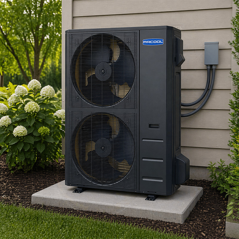 MrCool Universal 5 Ton Central Ducted DC Inverter Heat Pump Condenser, 208-230V, 17.5 SEER2, R454B (UHP18060-O)