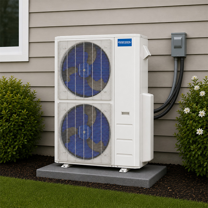 MrCool Olympus 6-Zone 48,000 BTU Mini-Split Heat Pump Condenser - Up to 24 SEER2, 4th Generation, R454B (MULTI6-48HP230C-O)