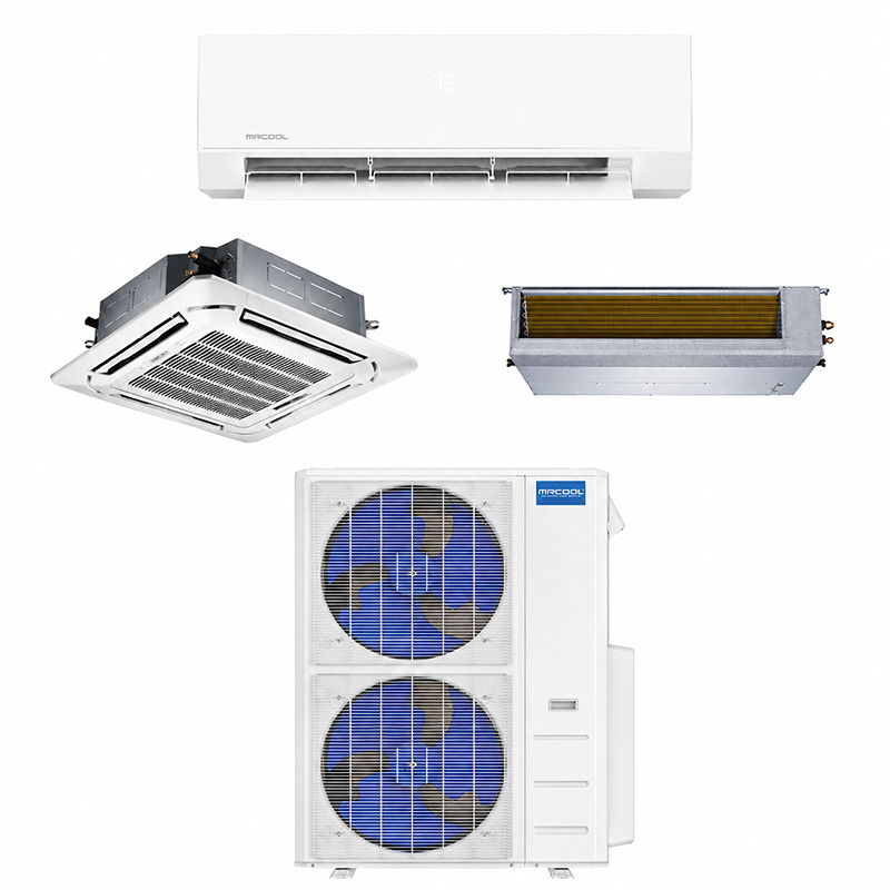MrCool Olympus 4-Zone 48,000 BTU Mini-Split Heat Pump System for Up to 4 Rooms – Choose Your Indoor Units, 4th Generation, R454B