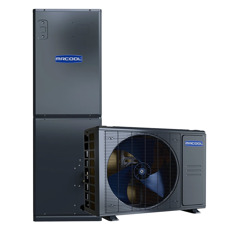 MrCool Universal 2 Ton Central Ducted Heat Pump Split System - 18.6 SEER2, 100% Heat At -13°F, R454B
