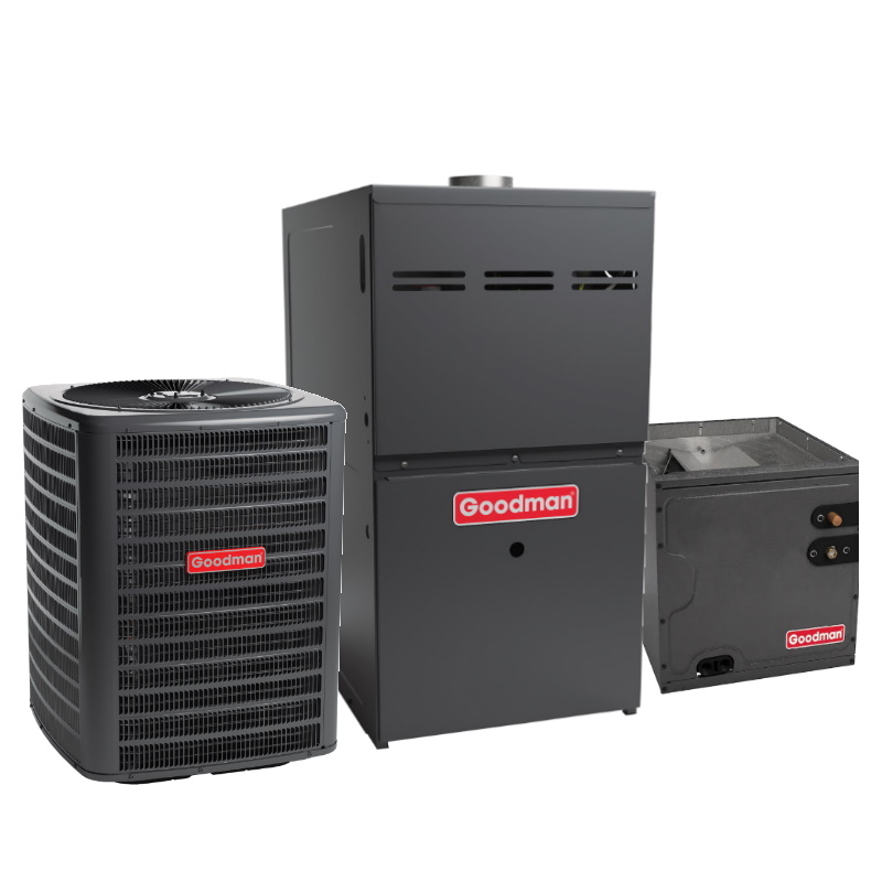 Goodman 3 Ton 14.5 SEER2 80000 BTU 80% Single Stage Gas System Upflow Low NOx